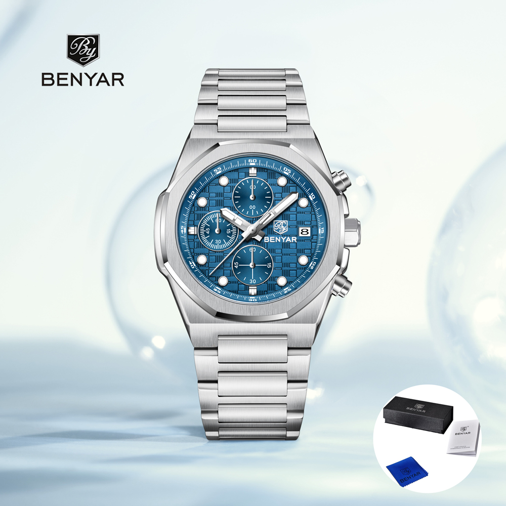 Watch Accessories - 2025 جديد BENYAR ساعات رجالية فاخرة