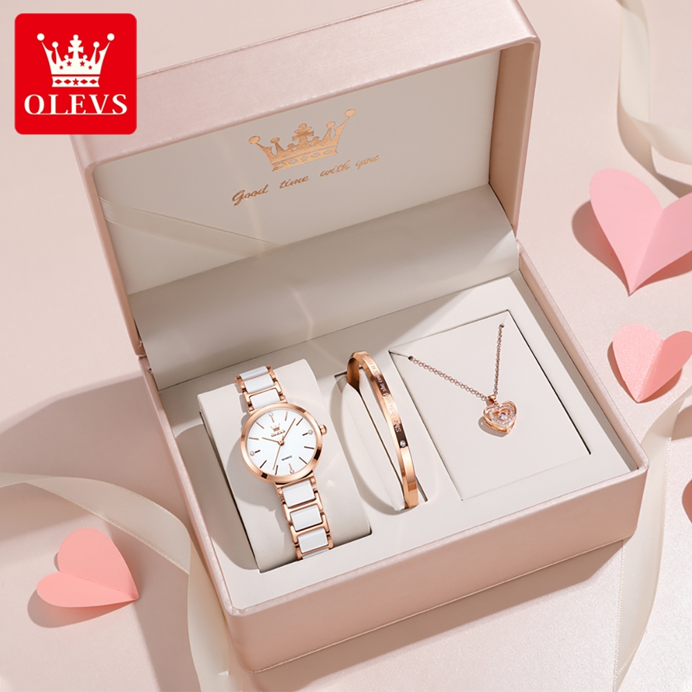 Watch Accessories - OLEVS ساعة نسائية 5877 ساعة كوارتز