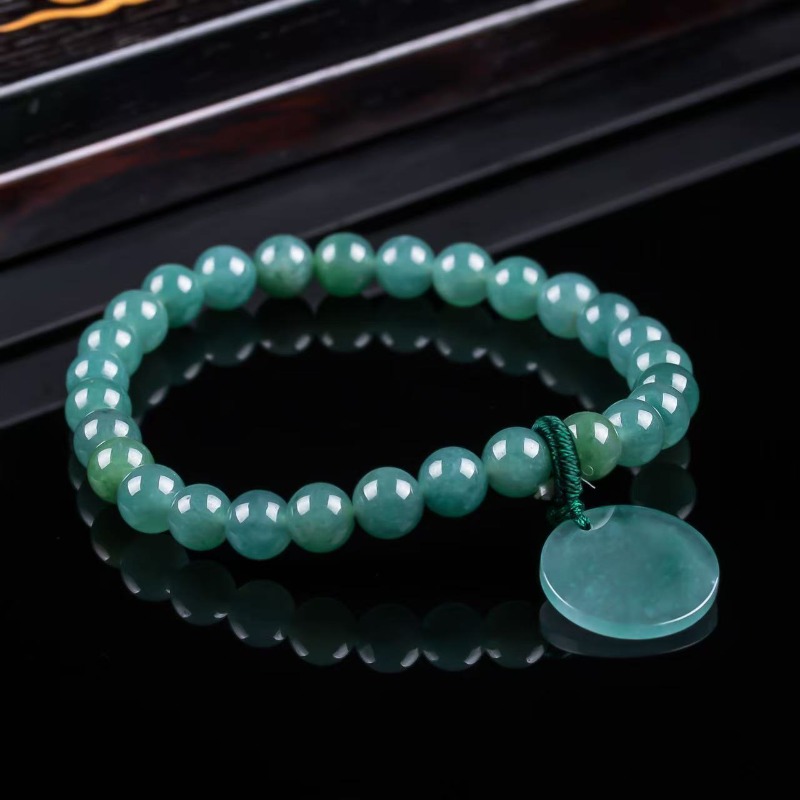 Bracelets - سوار محبوك يدويًا من خرز اليشم