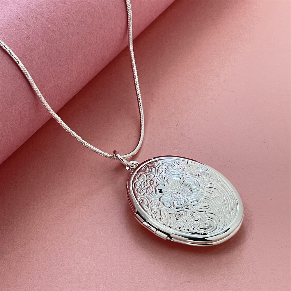 925 Sterling Silver Chain Necklace Men - قلادة على شكل ثعبان من الفضة