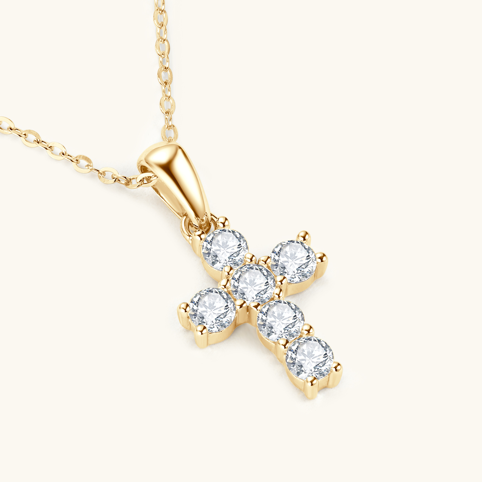 قلادة أبس تيكوم مطلية بالذهب ع - مراجعة Cross Pendant Necklace Gold وسعره