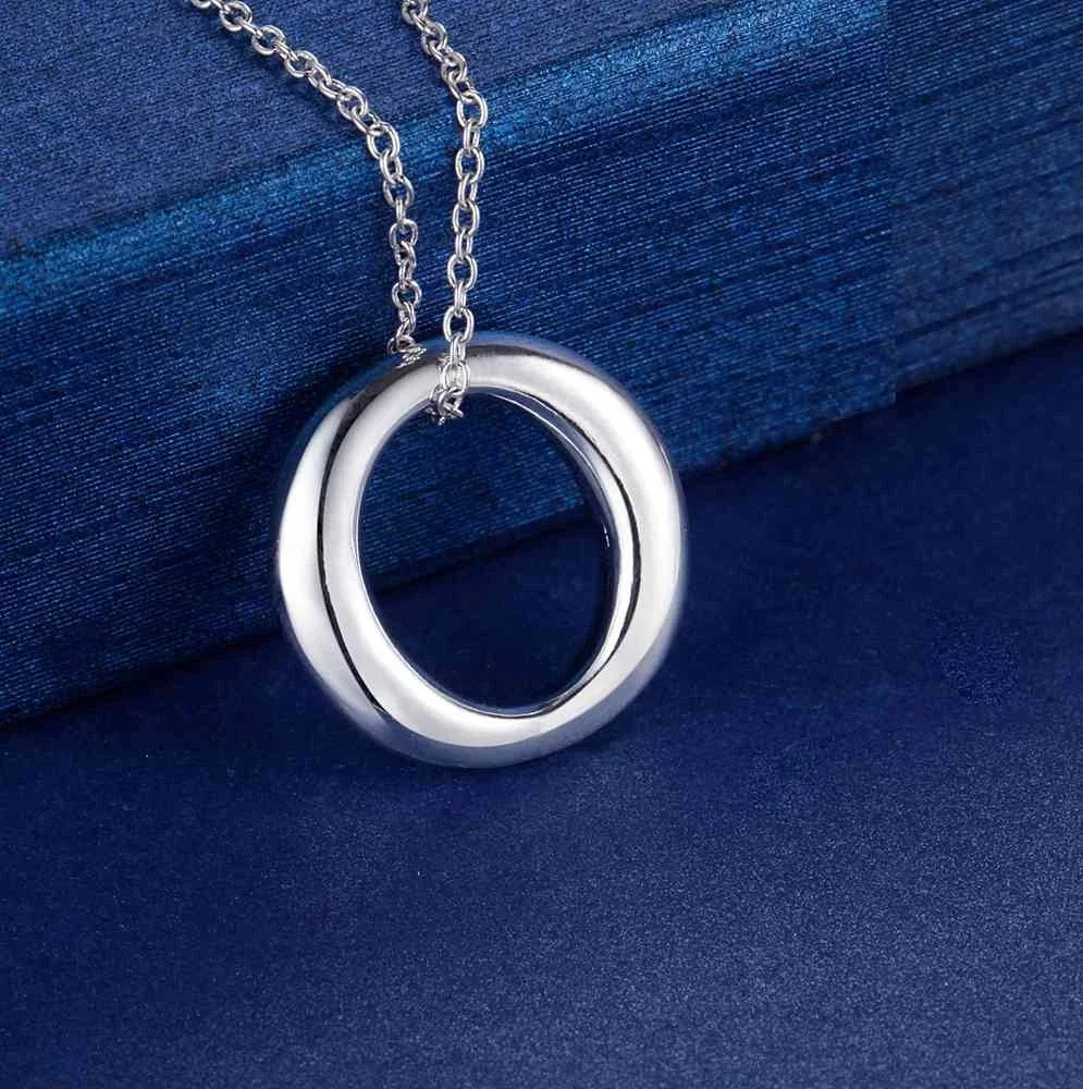 قلادة فضية عيار 925 بتصميم دائ - مراجعة 925 Sterling Silver Chain Necklace Men وسعره