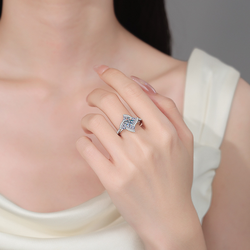 خواتم أبايسون من الموسانيت الل - مراجعة Moissanite Engagement Ring 1 Carat وسعره