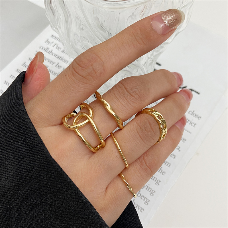 خرز معدني الشرير الدائري مجموع - مراجعة Vintage Punk Knuckle Rings Set وسعره