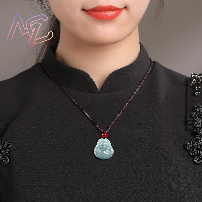 ميانمار الجاديت قوانيين بوذا ق - مراجعة Necklaces وسعره