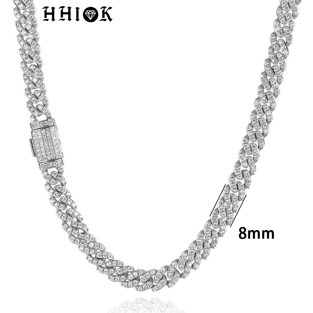 8MM1Row الزركون المرأة قلادة م - مراجعة Cuban Link Chain 12Mm وسعره