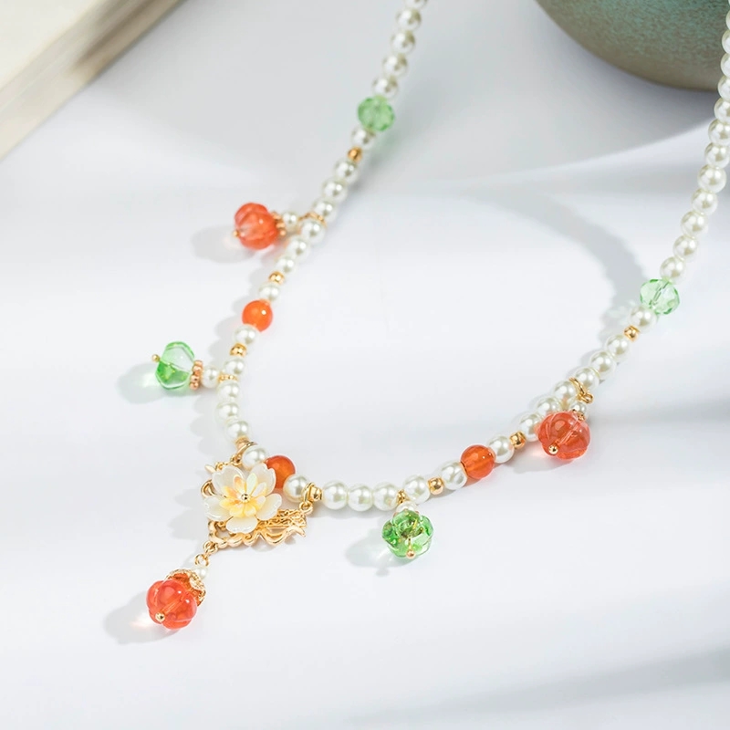 قلادات اللؤلؤ خمر مع قلادة الي - مراجعة Pearl Choker Necklace Vintage وسعره