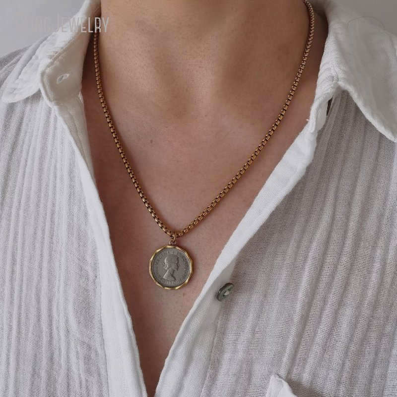 10 قطعة صندوق من الفولاذ المقا - مراجعة Cross Pendant Necklace Gold وسعره