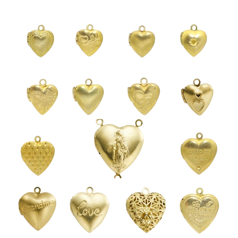 BoYuTe (50 أجزاء/وحدة) معدن ال - مراجعة Heart Locket Necklace Photo وسعره