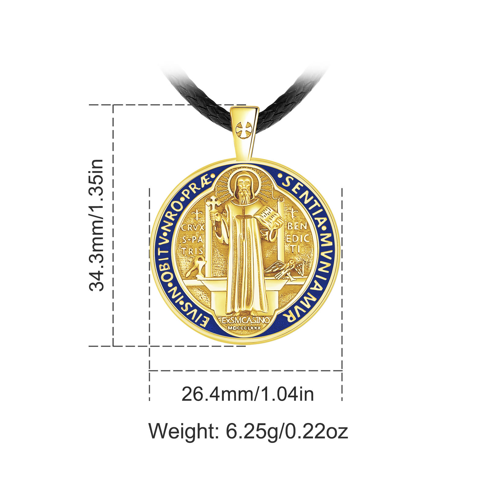 يودورا 925 فضة سانت بنديكت قلا - مراجعة 925 Sterling Silver Chain Necklace Men وسعره