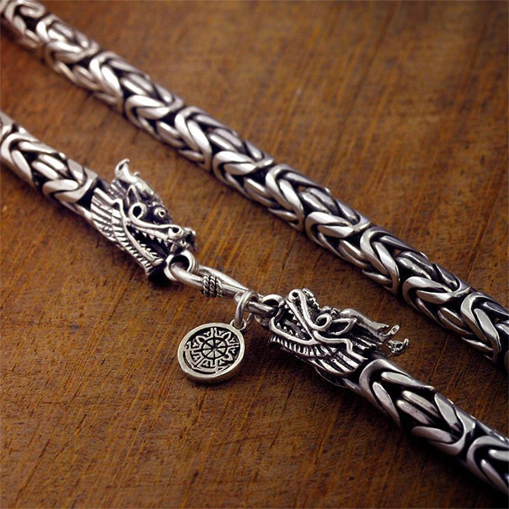 قلادة أويادي للرجال من الفضة ا - مراجعة 925 Sterling Silver Chain Necklace Men وسعره