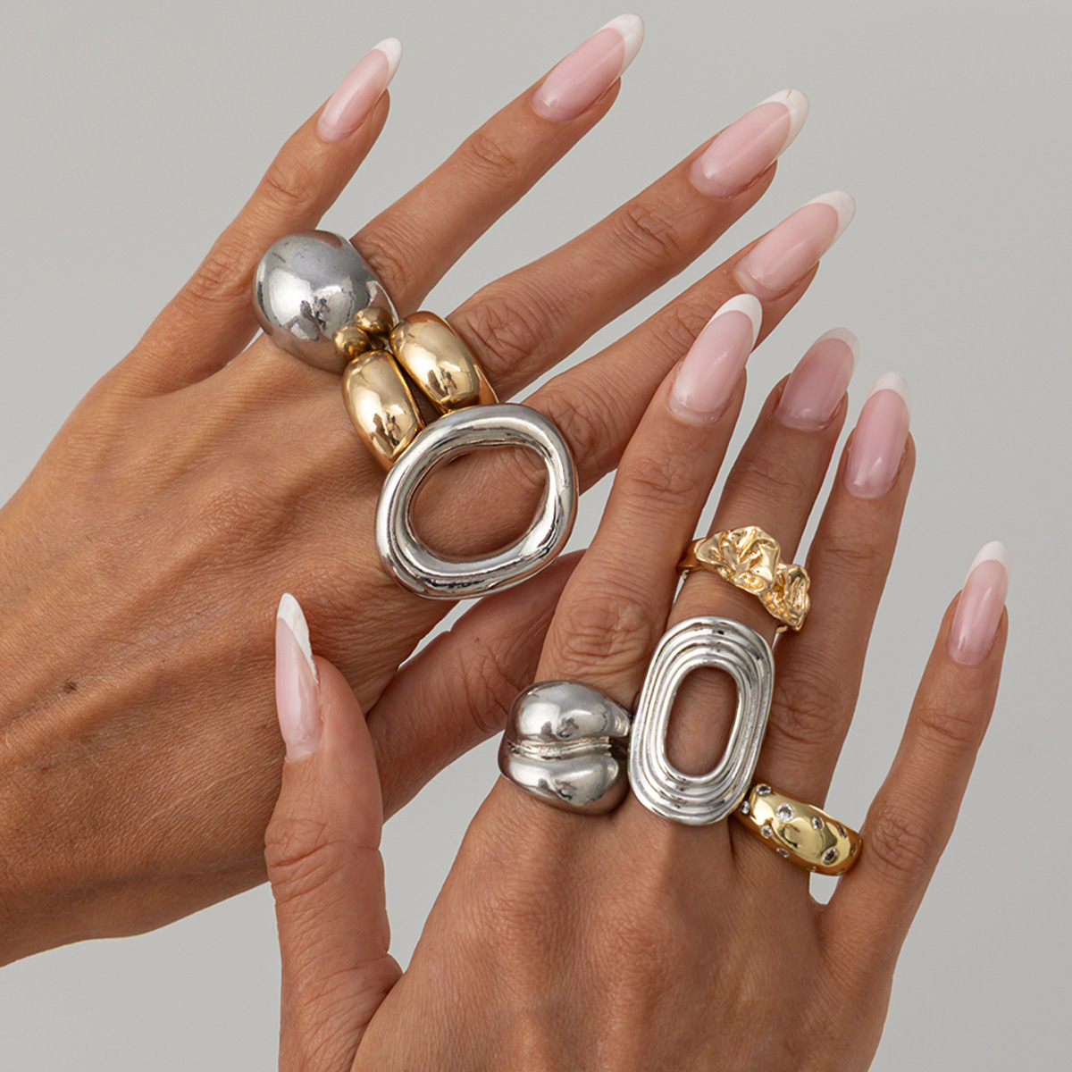 مجموعة من 8 قطع خواتم معدنية م - مراجعة Vintage Punk Knuckle Rings Set وسعره