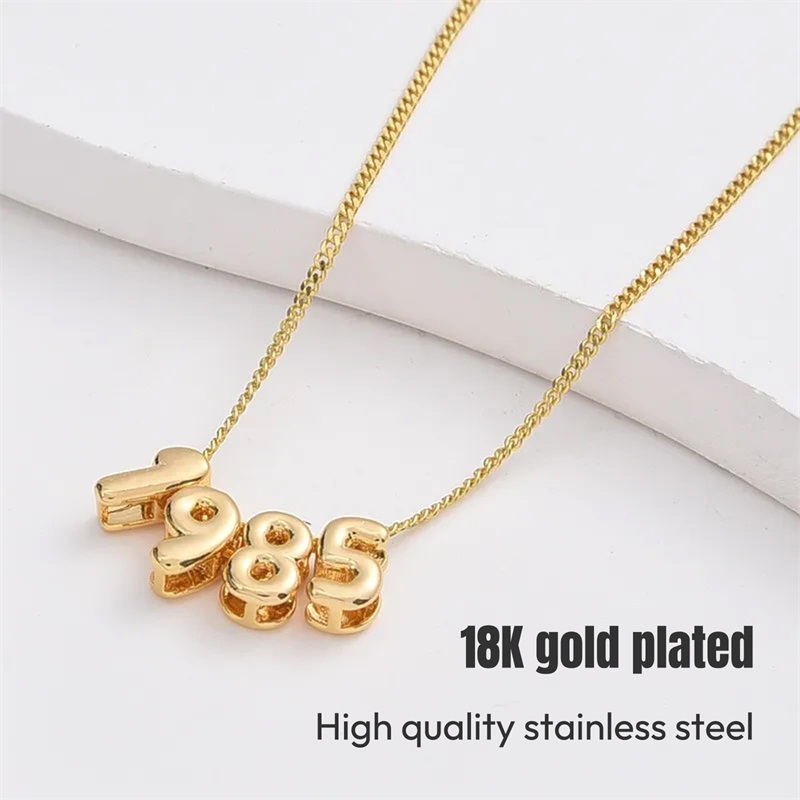 قلادة مخصصة بحروف ثلاثية الأبع - مراجعة Initial Letter Necklace 18K Gold وسعره