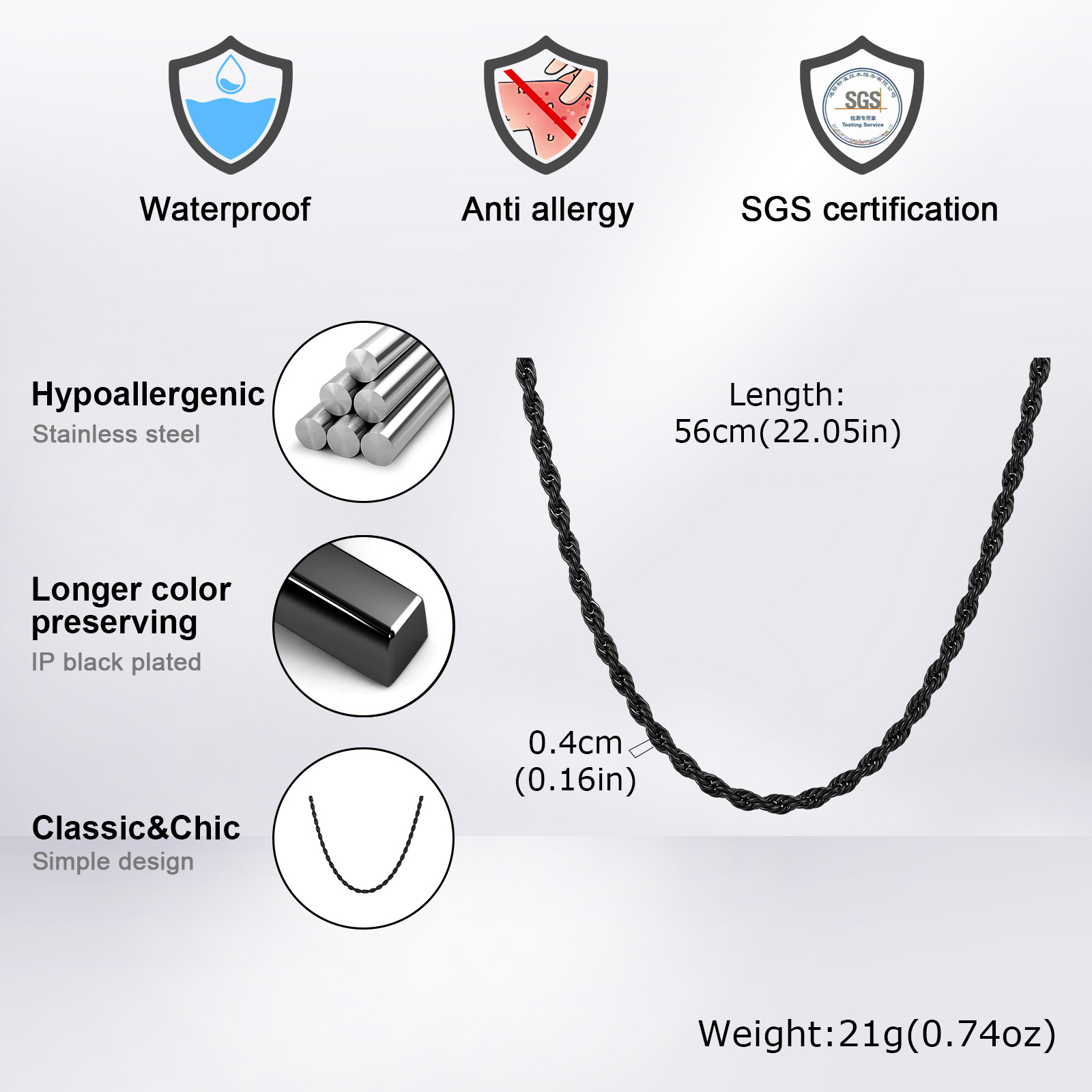 سلسلة طويلة من الفولاذ المقاوم - مراجعة Cuban Link Chain 12Mm وسعره