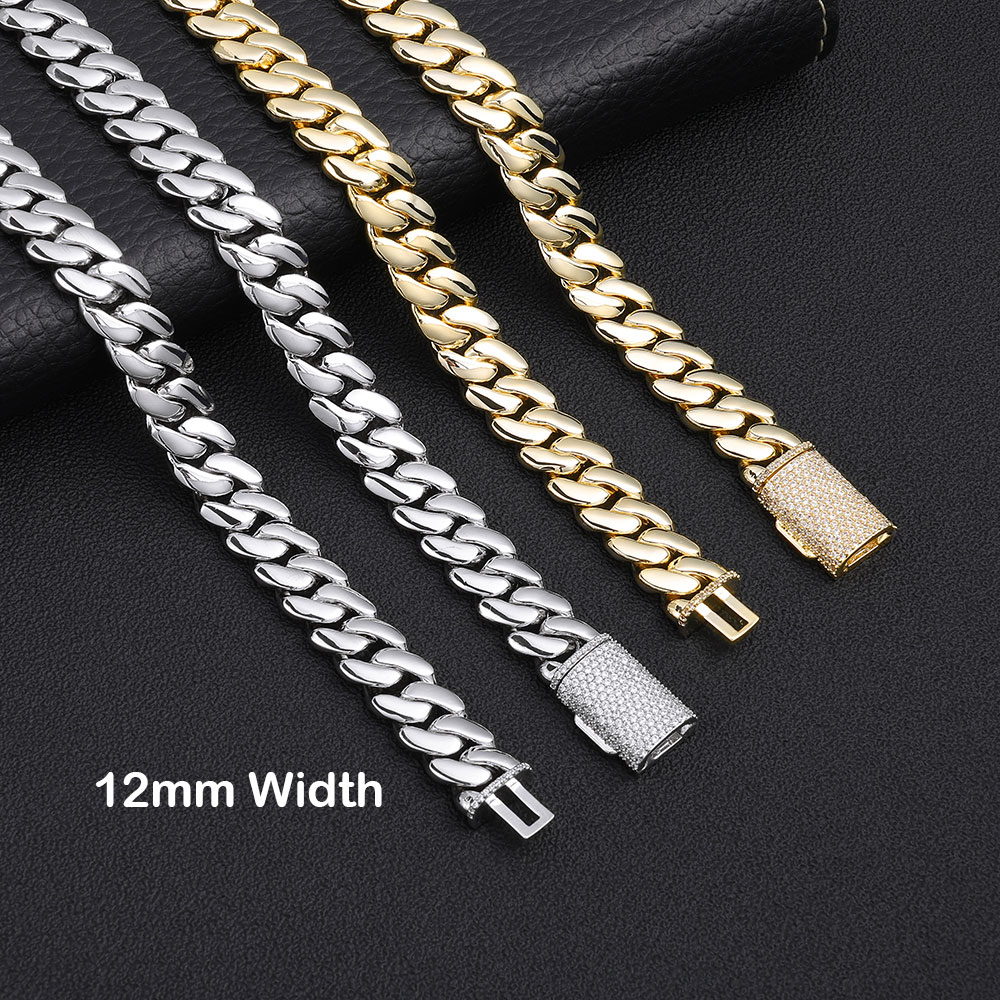 إسكيم سلسلة كوبان مطلية بالذهب - مراجعة Cuban Link Chain 12Mm وسعره