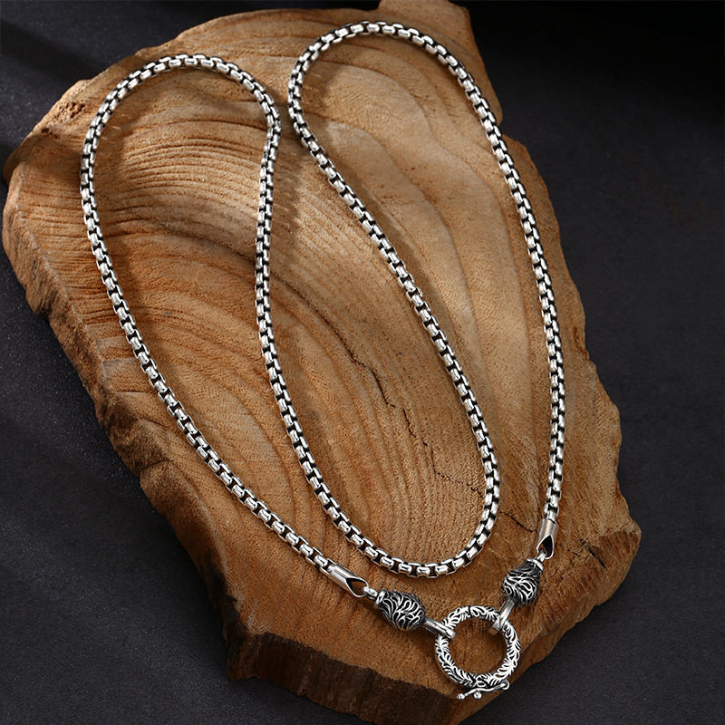 قلادة OUYADI من الفضة الإسترلي - مراجعة 925 Sterling Silver Chain Necklace Men وسعره