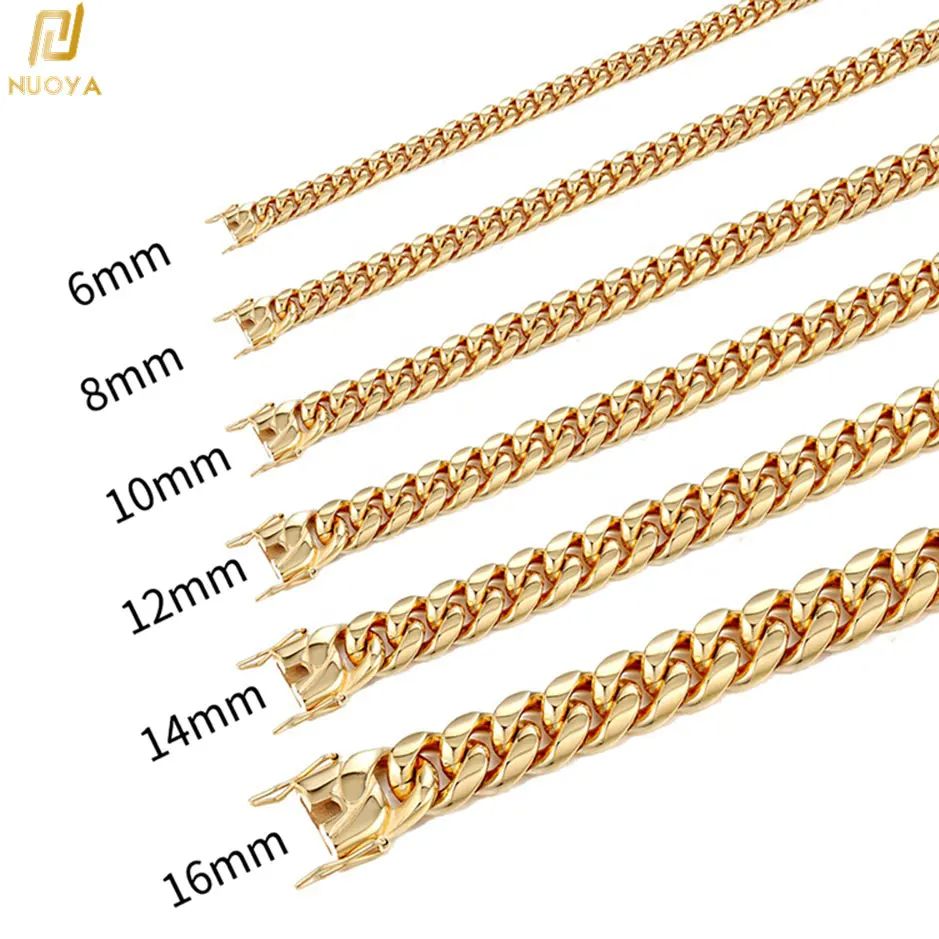6 مللي متر/8 مللي متر/10 مللي  - مراجعة Cuban Link Chain 12Mm وسعره