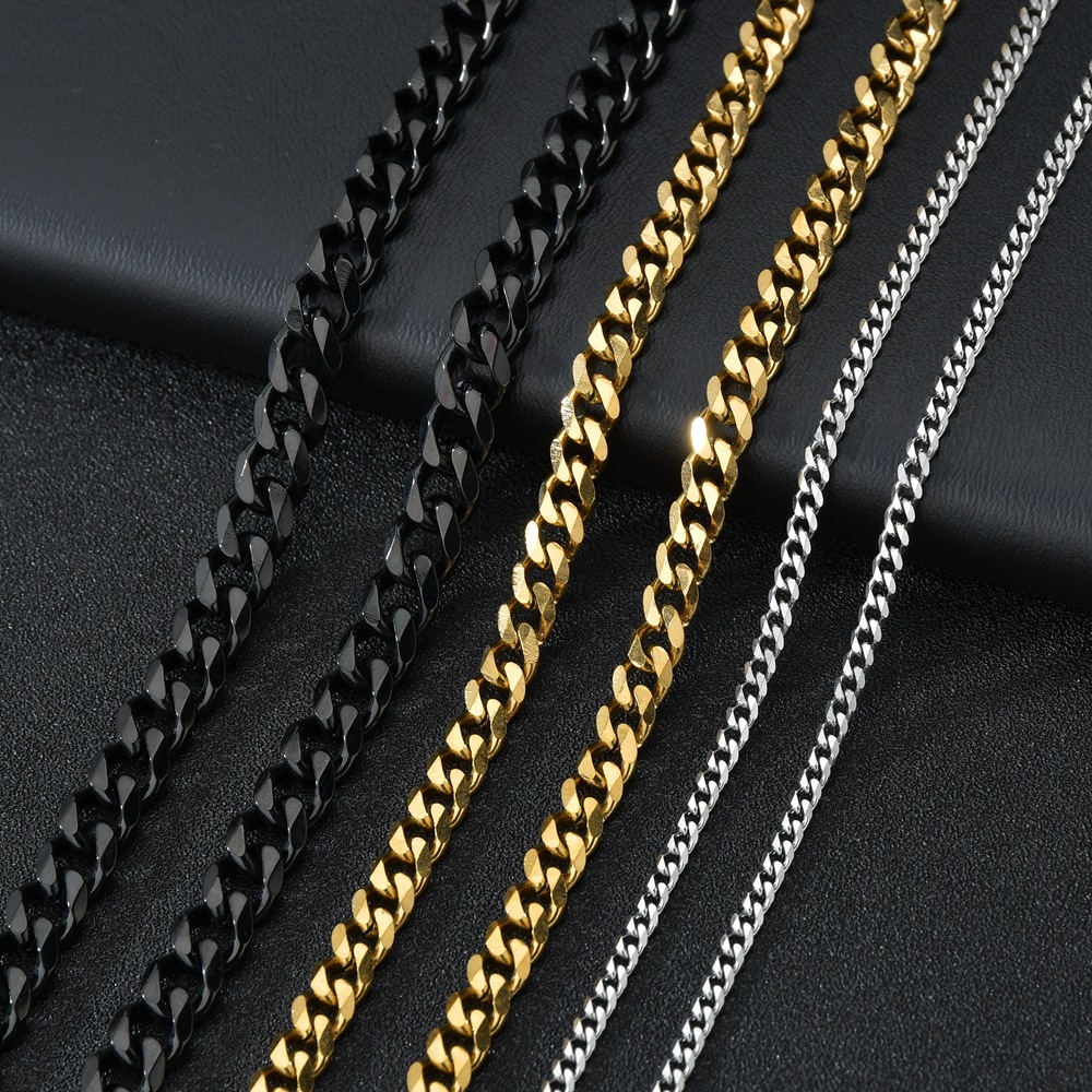 1 قطعة حجم 3.6 مللي متر/5 مللي - مراجعة Cuban Link Chain 12Mm وسعره