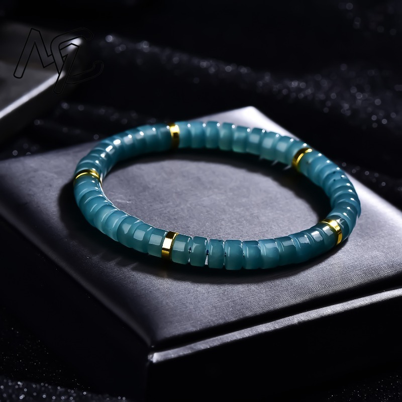 سوار من خرز اليشم الطبيعي الأز - مراجعة Bracelets وسعره