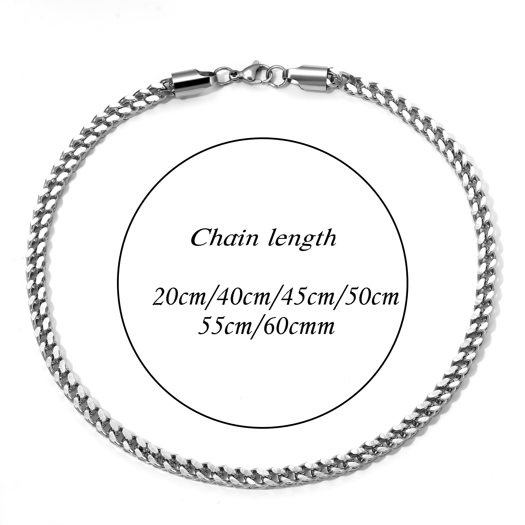 1 قطعة حجم 3 مللي متر-5 مللي م - مراجعة Cuban Link Chain 12Mm وسعره