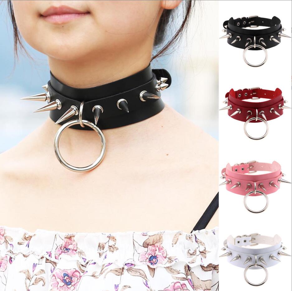طويلة مدببة المختنق الشرير طوق - مراجعة Goth Punk Spike Choker وسعره