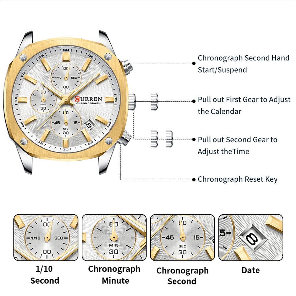 ساعة رياضية رجالية عصرية من CU - مراجعة Watch Accessories وسعره