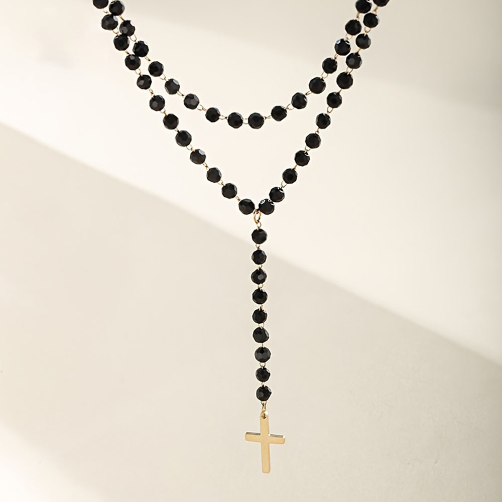 قلادة نسائية على شكل حرف Y بطب - مراجعة Layered Pendant Necklace Aesthetic وسعره