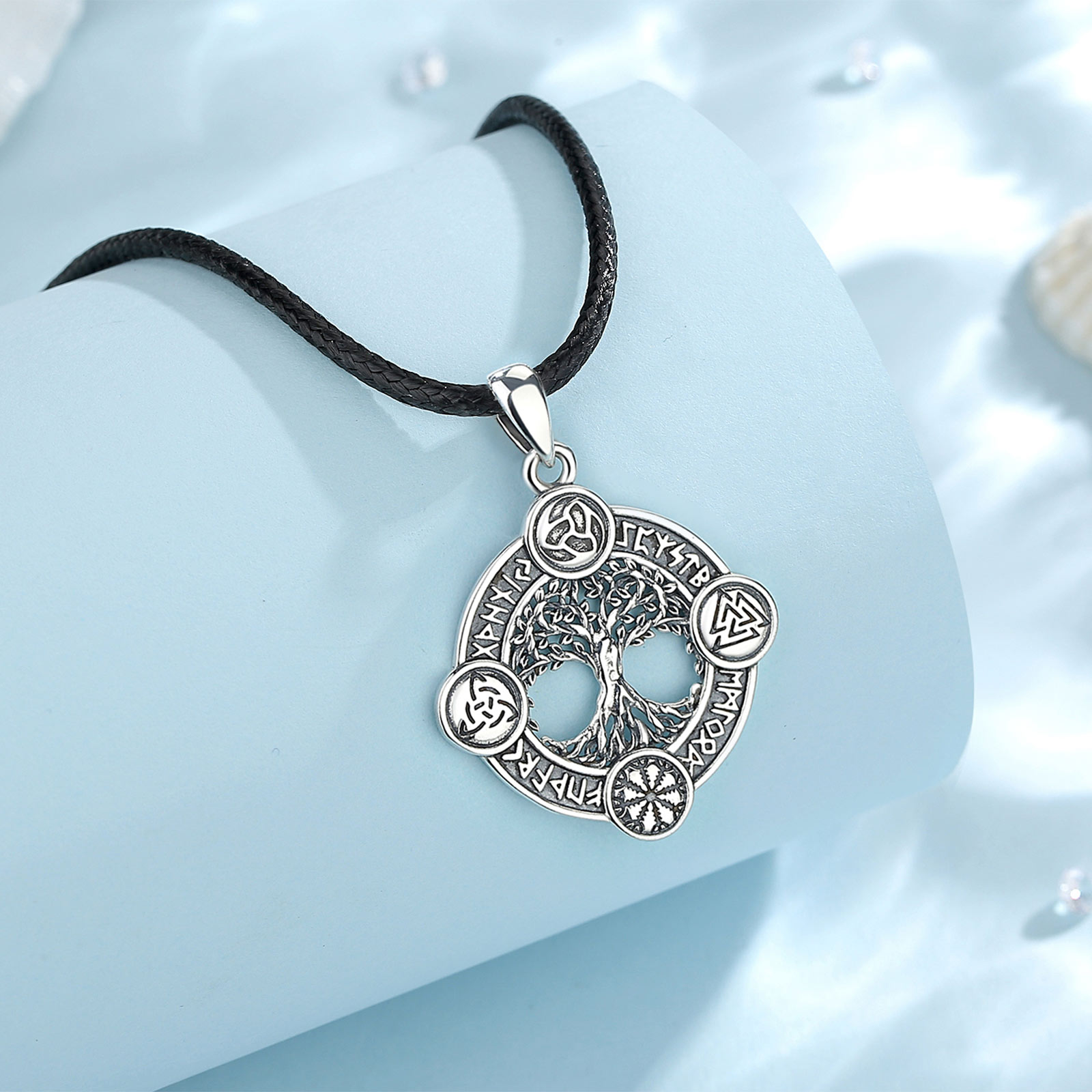 يودورا 925 فضة شجرة الحياة قلا - مراجعة 925 Sterling Silver Chain Necklace Men وسعره