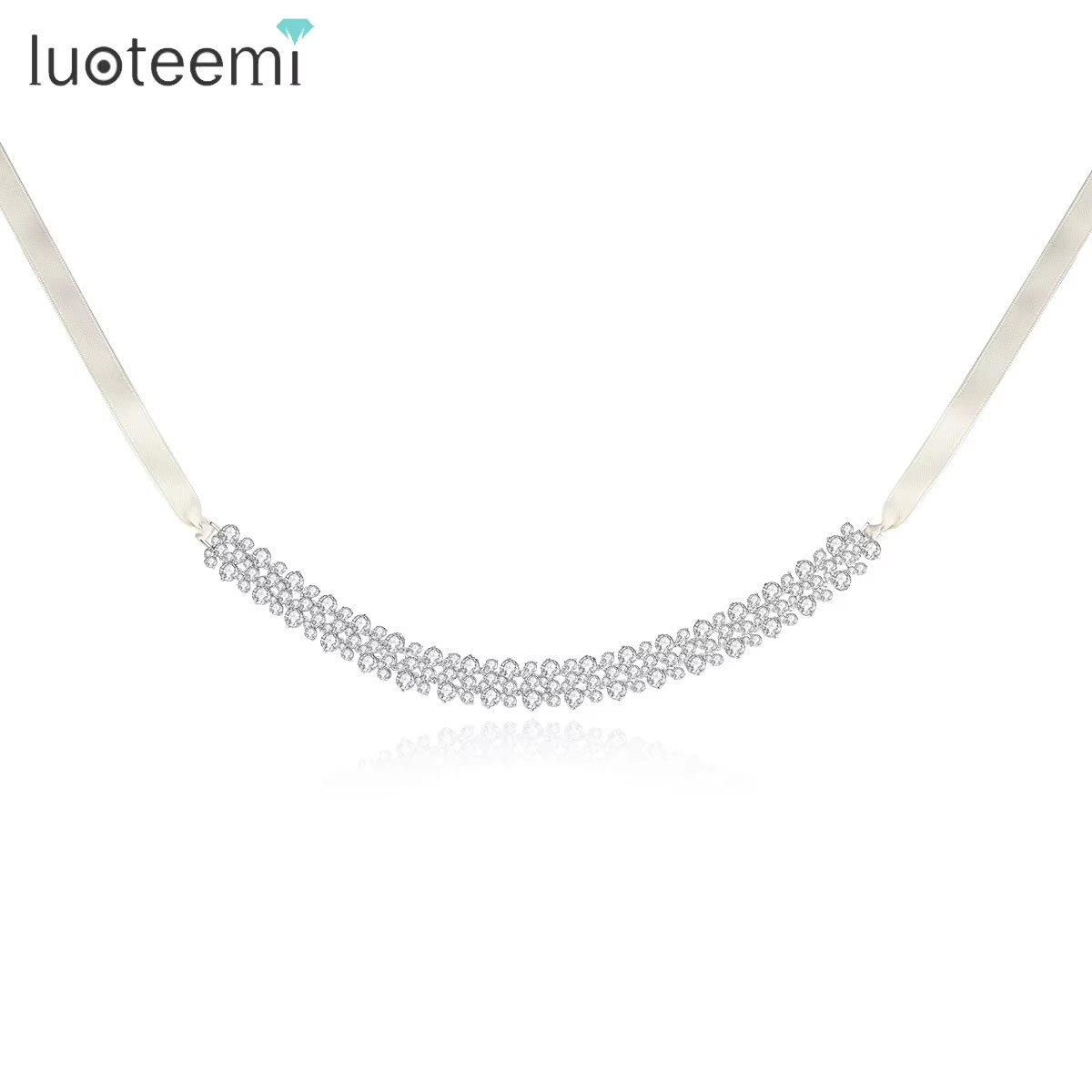 LUOTEEMI ثلاث طبقات مكعب زركون - مراجعة Layered Pendant Necklace Aesthetic وسعره