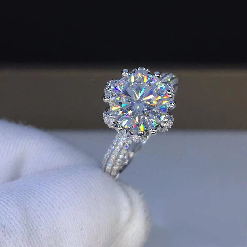 خاتم مورجانايت بدرجة نقاء VVS1 - مراجعة Moissanite Engagement Ring 1 Carat وسعره
