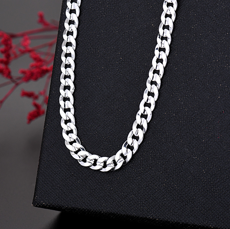 حار 925 فضة charm 7 مللي متر س - مراجعة Cuban Link Chain 12Mm وسعره