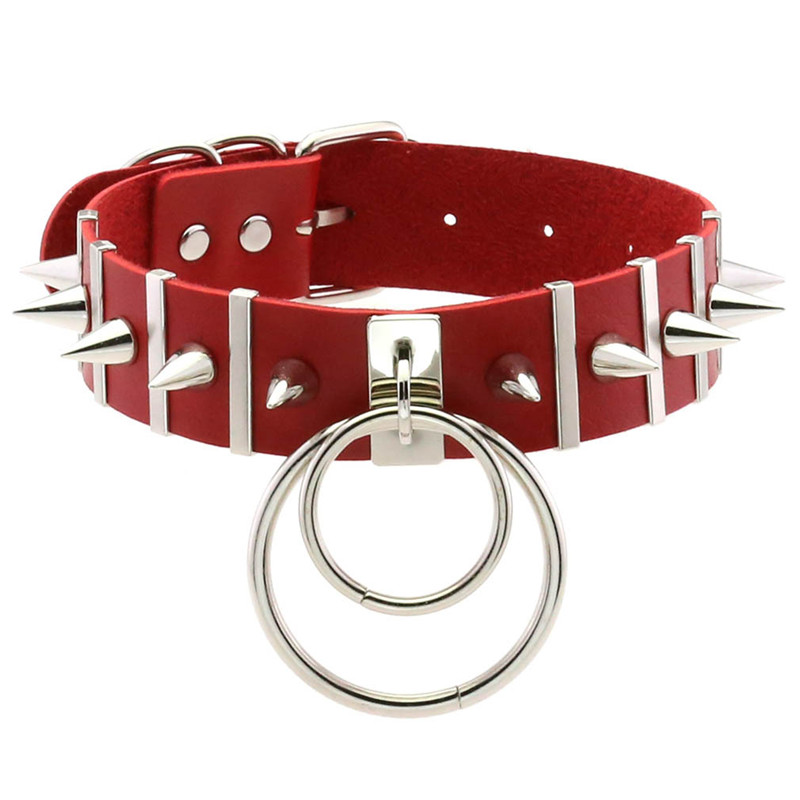 الوردي عبودية سبايك المختنق ال - مراجعة Goth Punk Spike Choker وسعره